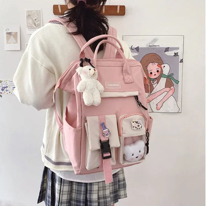 Kawaii Backpack for Women Teen Girls Cute School Bag