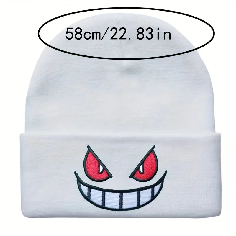 Embroidered Winter Beanie – Warm Unisex Hip Hop Ski Hat