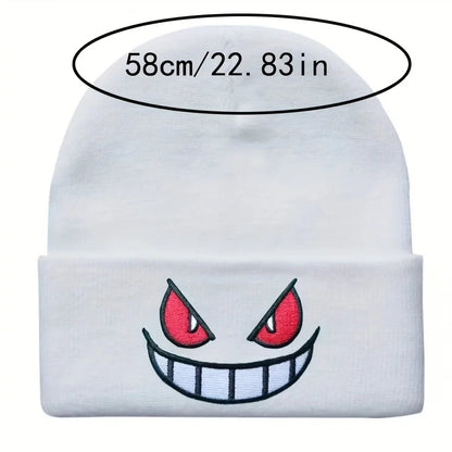 Embroidered Winter Beanie – Warm Unisex Hip Hop Ski Hat