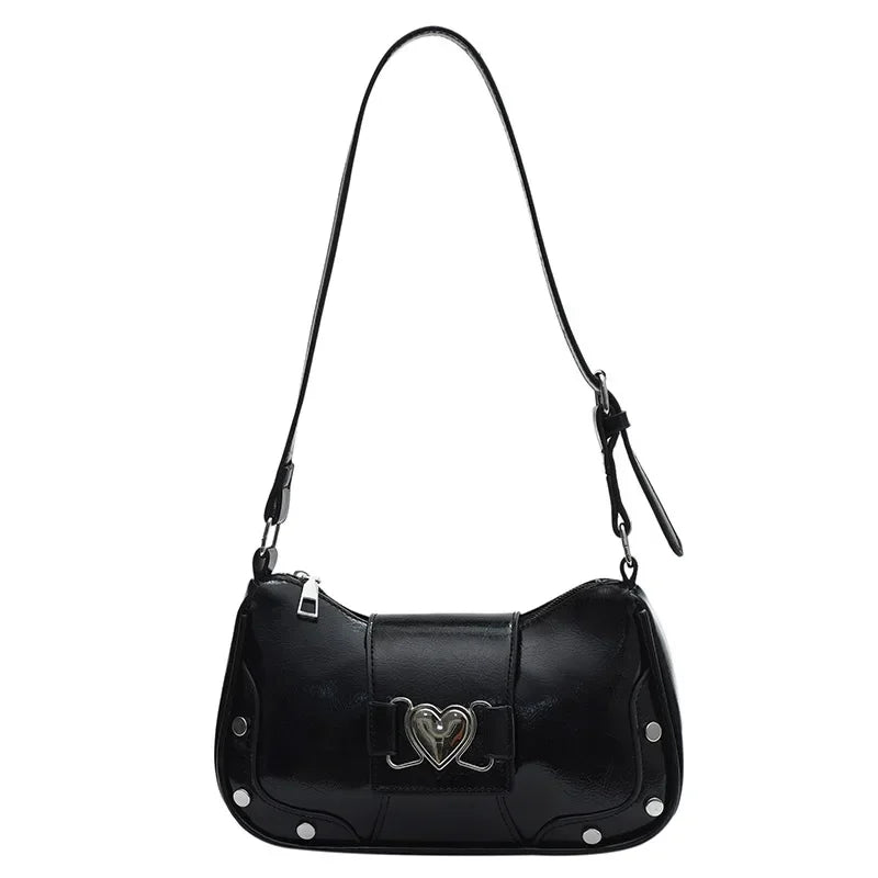 Y2K Pleated Underarm Shoulder Bag for Women