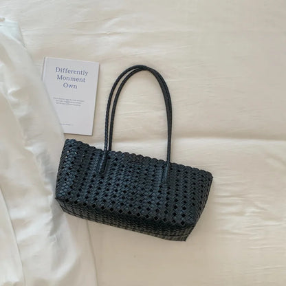Woven Hollow Shoulder Bag – Women's Summer Beach Handbag & Purse