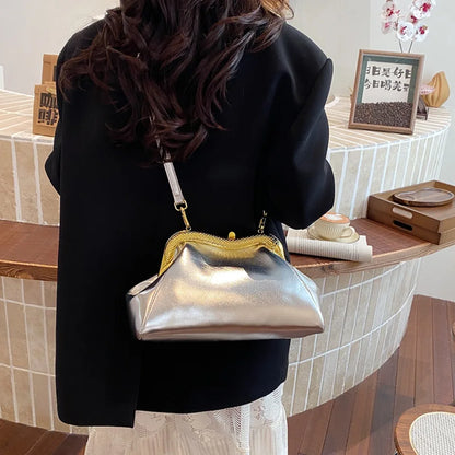 Luxury Evening Clutch Bag – Women's Elegant Chain Purse for Wedding & Party