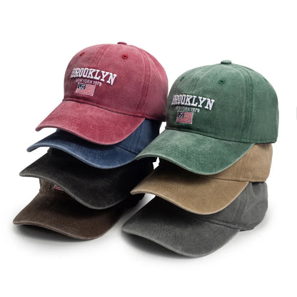 Brooklyn New York 1979 US Flag Embroidered Vintage Baseball Cap