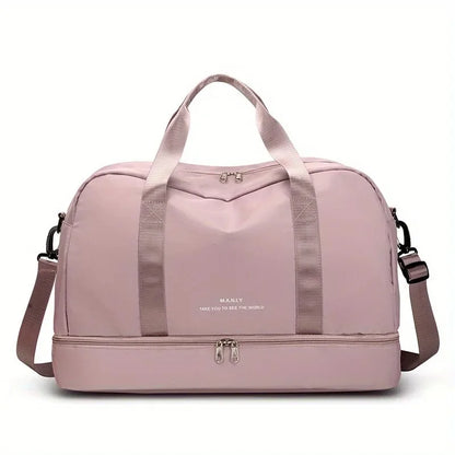 Gym Duffel Bag with Shoe Compartment – Large Sports Travel Bag