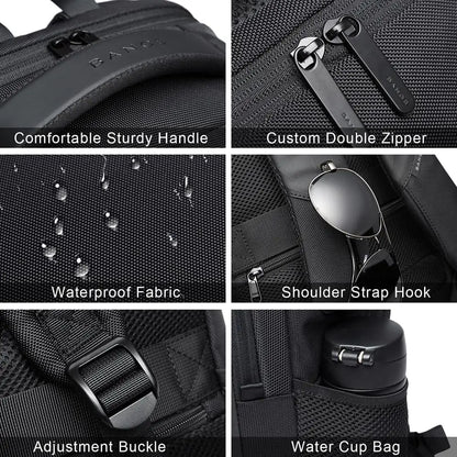 Waterproof Laptop Backpack 15.6" with USB Charging Port – Travel Bag