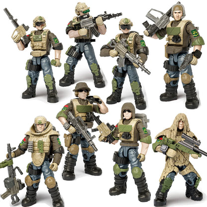 WWII Military Soldier Action Figures Building Blocks Set