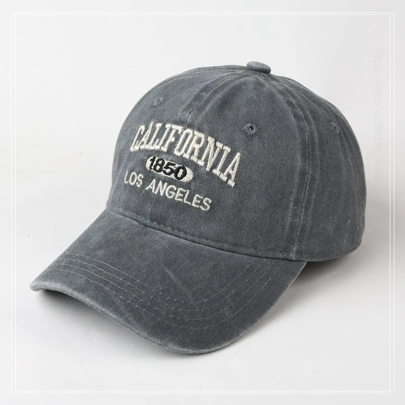 California 1850 Embroidered Baseball Cap – Washed Cotton Hat