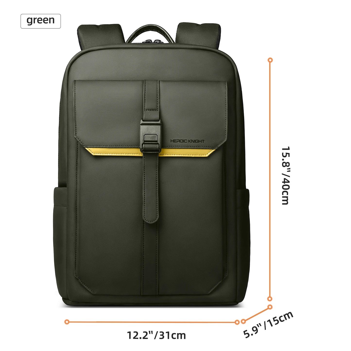 Vintage Flap Backpack for Men – Waterproof 15.6" Laptop College Travel Bag