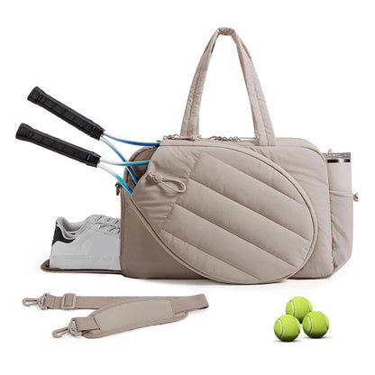 Tennis Racket Bag – Sports Gym Bag for Women with Shoe Compartment