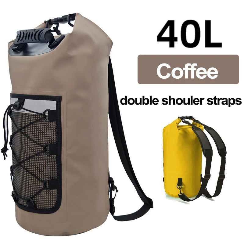 Waterproof Dry Bag Backpack – 10L 20L 30L 40L for Kayaking & Outdoor