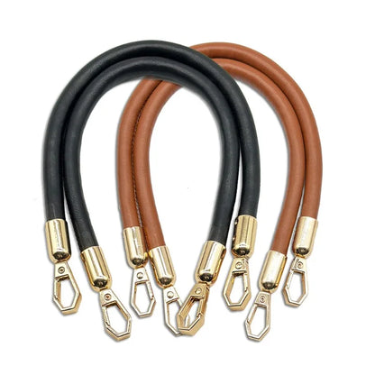 PU Leather Bag Handle Strap with Gold Chain Buckle – 40cm