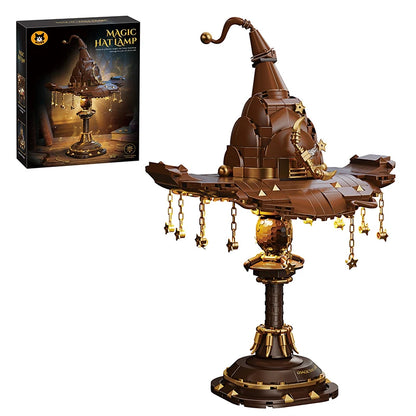 Magic Hat Lamp MOC Building Blocks Set – Fantasy Wizard Decor