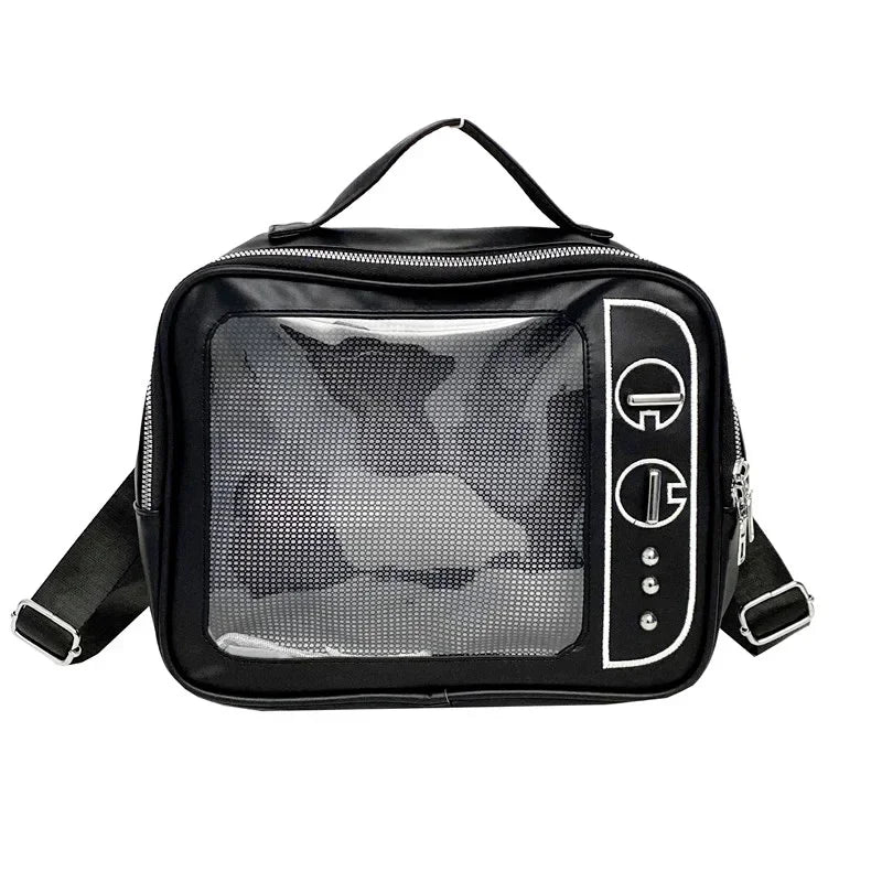 Ita Bag TV-Shaped Transparent Crossbody Bag for Girls
