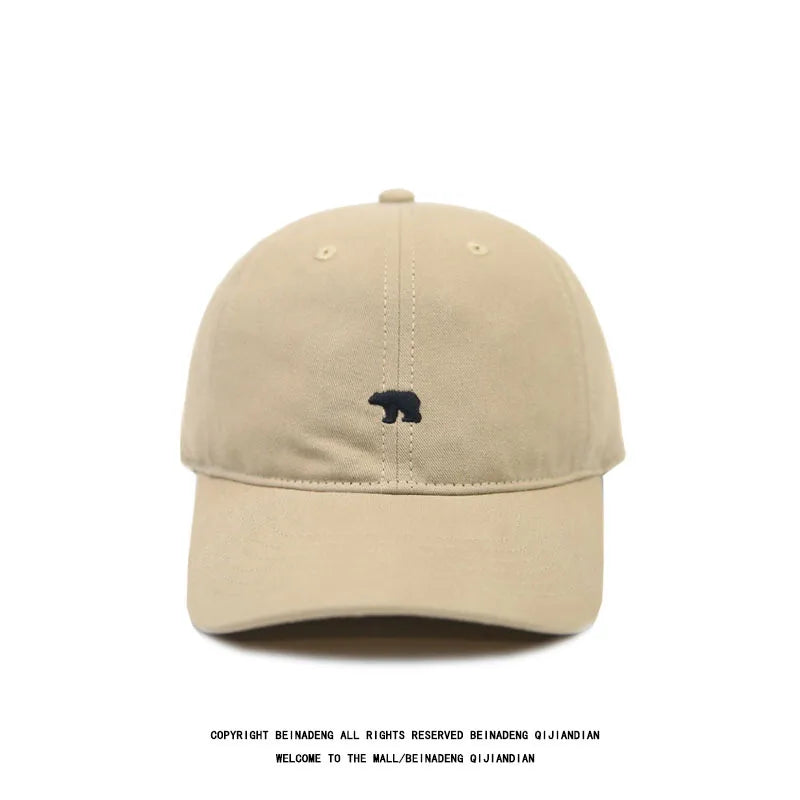 Polar Bear Embroidery Baseball Cap – Unisex Cotton Dad Hat