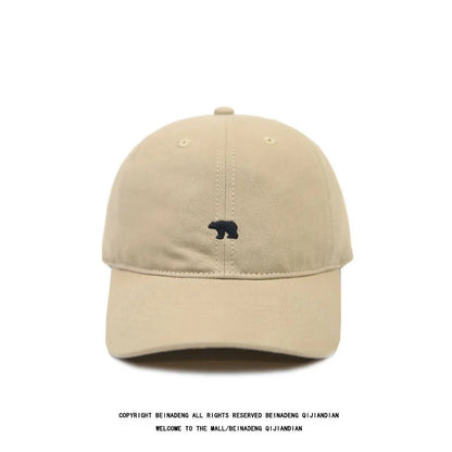 Polar Bear Embroidery Baseball Cap – Unisex Cotton Dad Hat