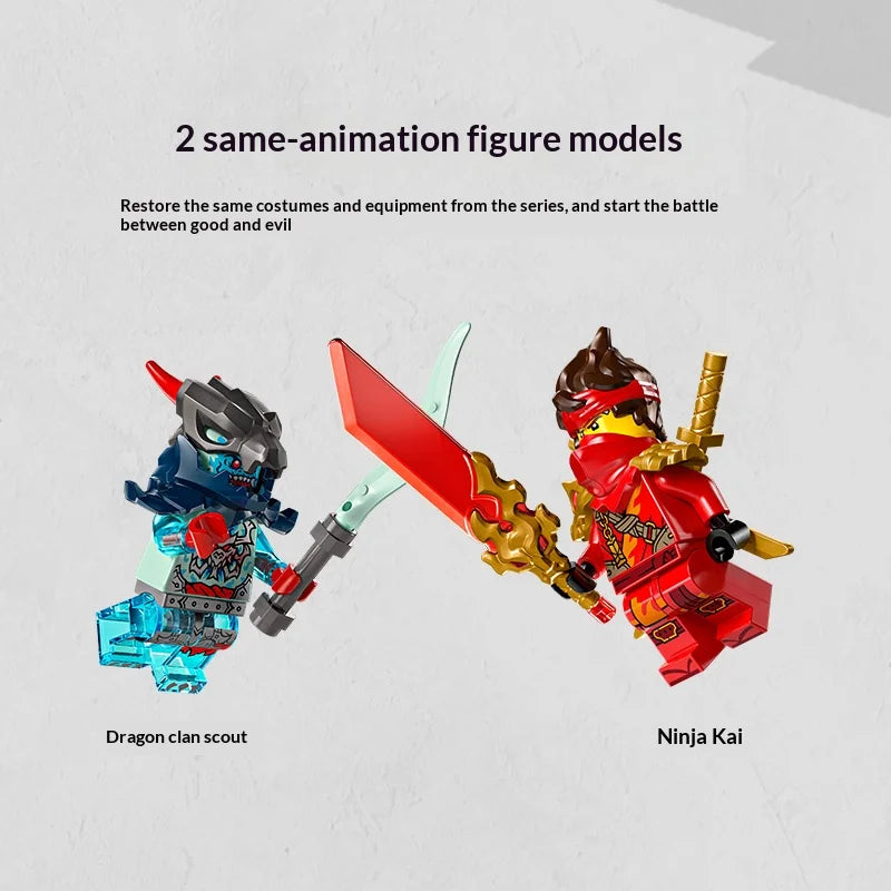 LEGO Ninjago Kai's Motorcycle Speed Race 71838 Dragons Rising Set