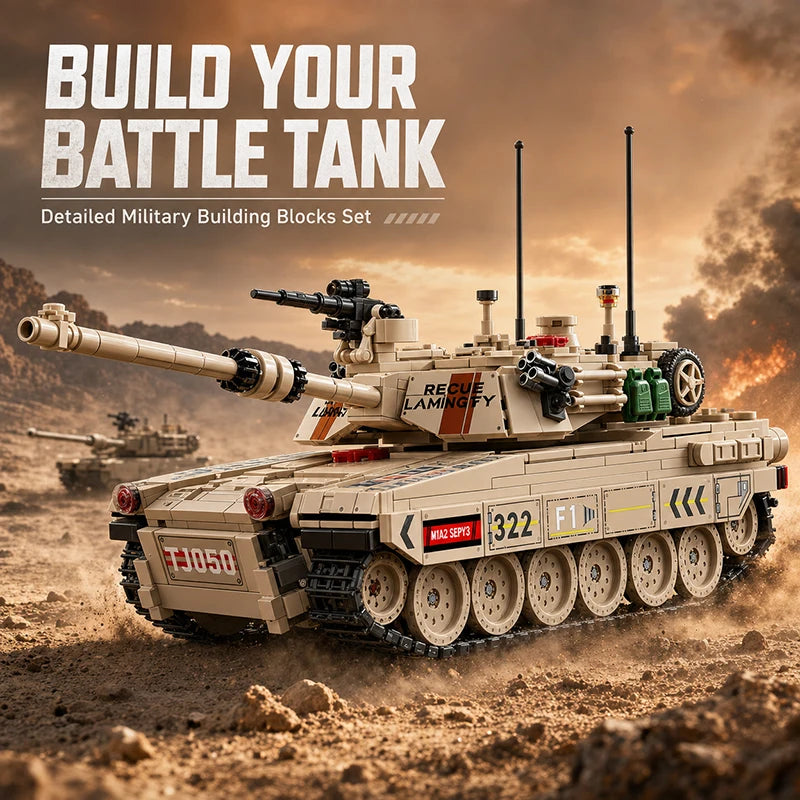 M1 Main Battle Tank MOC Building Blocks Set – 1002 Pieces