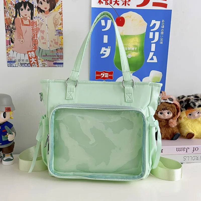 Kawaii Ita Bag Large Capacity Nylon Crossbody Shoulder Bag