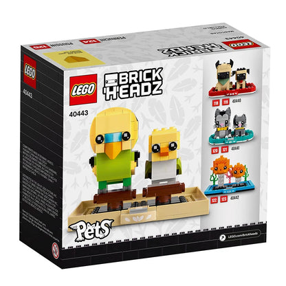LEGO BrickHeadz Pets 40443 Budgie & Cockatiel – 261-Piece Building Set