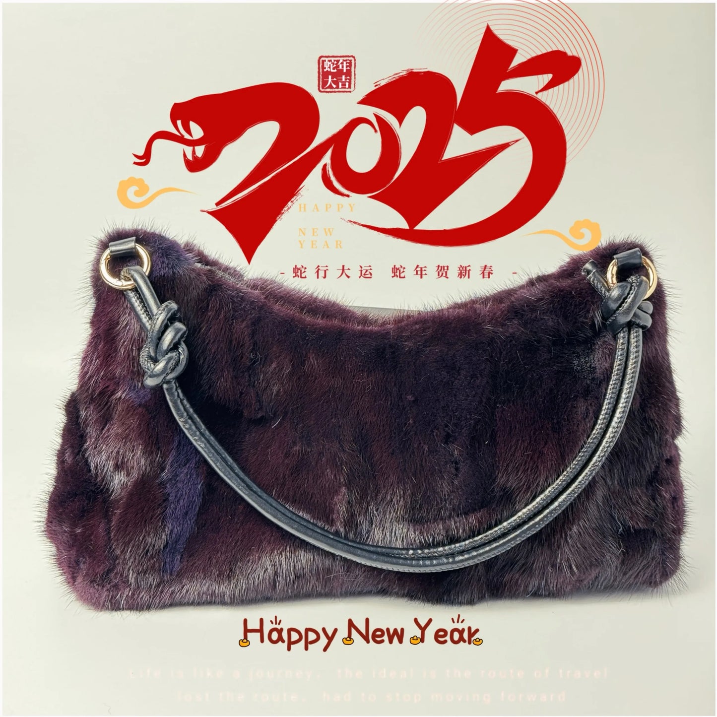 Faux Fur Shoulder Bag – Luxury Women's Crossbody Handbag