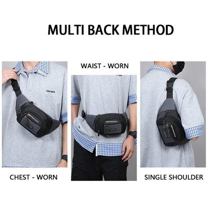 Sports Waist Bag Multi-Pocket Fanny Pack for Fitness & Outdoor