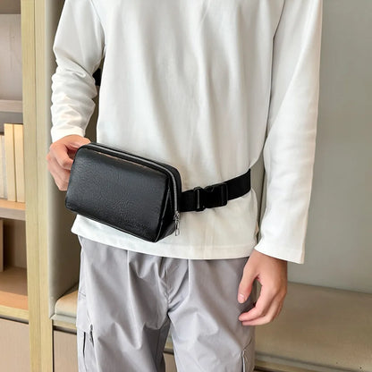 Leather Fanny Pack – Slim Waist Bag for Men & Women