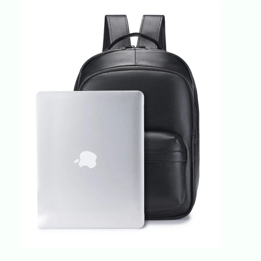 Genuine Leather Men's Backpack – Luxury Business Laptop Bag
