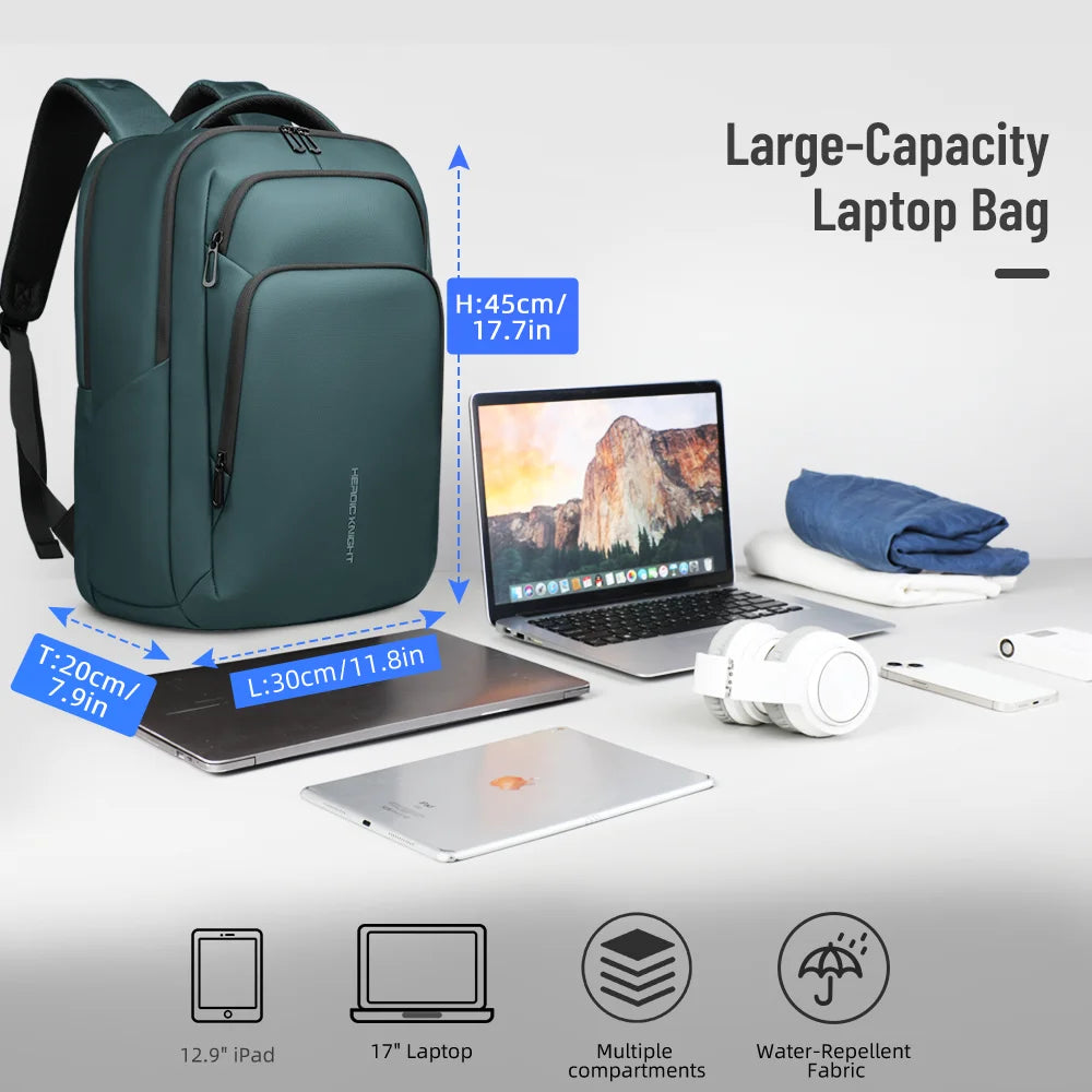 Waterproof Laptop Backpack with USB Port – Large Capacity