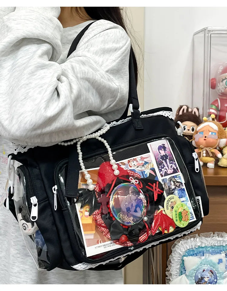Transparent Ita Bag – Kawaii Crossbody Shoulder Tote