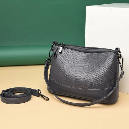 Crocodile Crossbody Bag for Women – Retro PU Leather Shoulder Purse