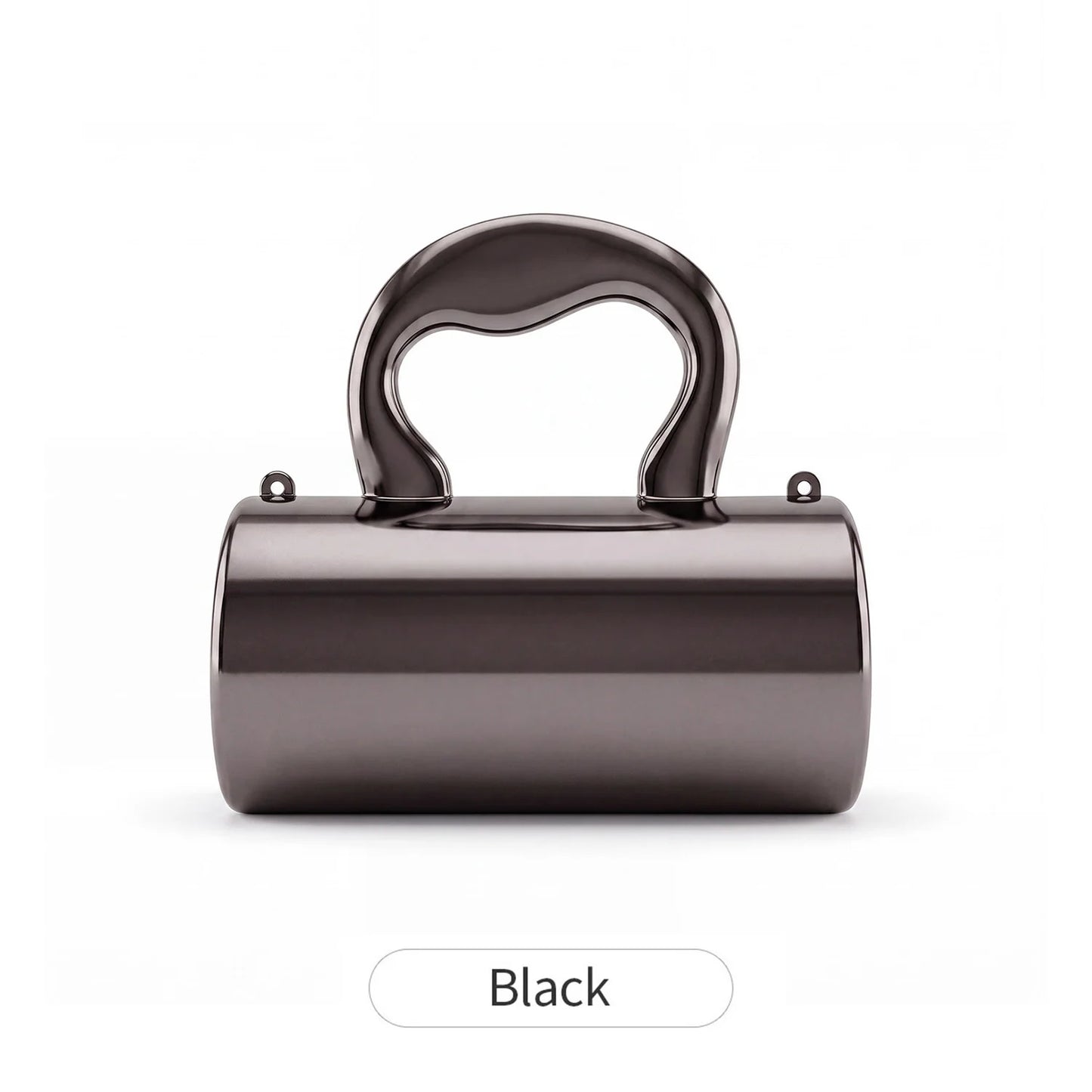 Mini Acrylic Cylinder Clutch Bag for Women – Metallic Evening Purse