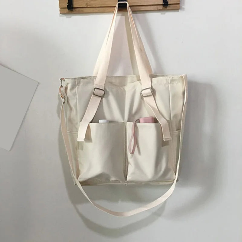 Waterproof Oxford Tote Bag – Large Capacity Women's Shoulder & Crossbody Bag