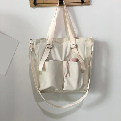 Waterproof Oxford Tote Bag – Large Capacity Women's Shoulder & Crossbody Bag