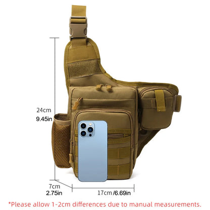 Tactical MOLLE Crossbody Chest Bag – Outdoor Hiking & Camping Sling Pack