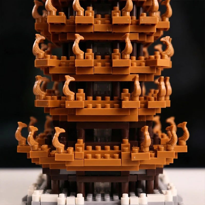 Yellow Crane Tower Micro Building Blocks – 752 Pcs