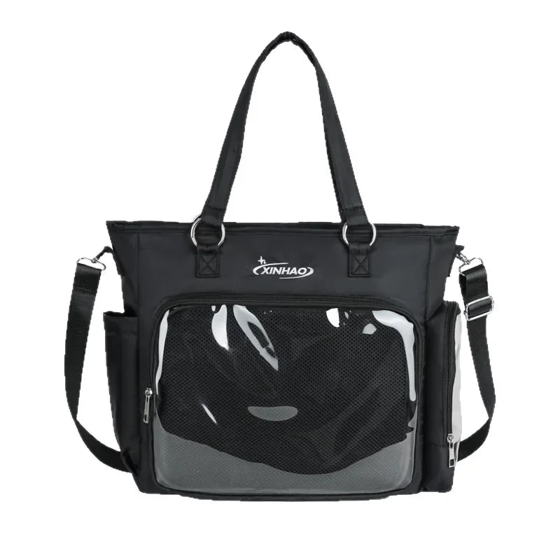 Kawaii Ita Bag with Transparent Window – Large Capacity Shoulder Tote