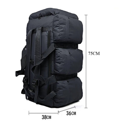 Tactical Duffel Backpack 100L – Military Camping & Travel Bag