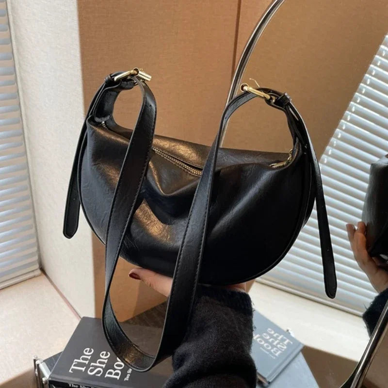 Women's Large Capacity Crossbody Bag – Soft Leather Shoulder Hobo Handbag