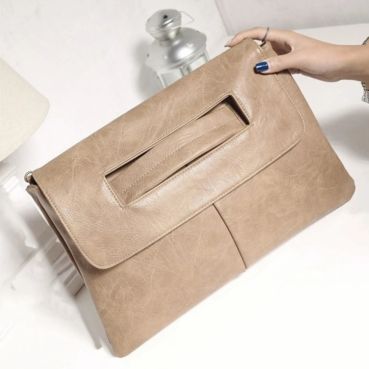 Evening Bag Elegant Exquisite Vintage Pu Leather Clutch Bag