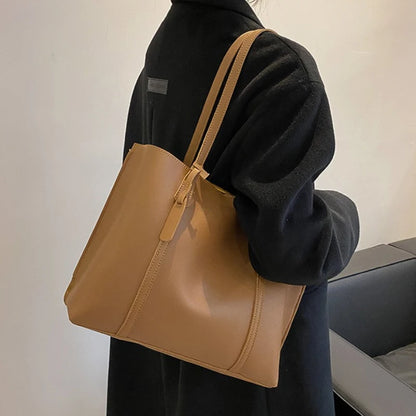 Large Capacity Soft Leather Tote Bag for Women