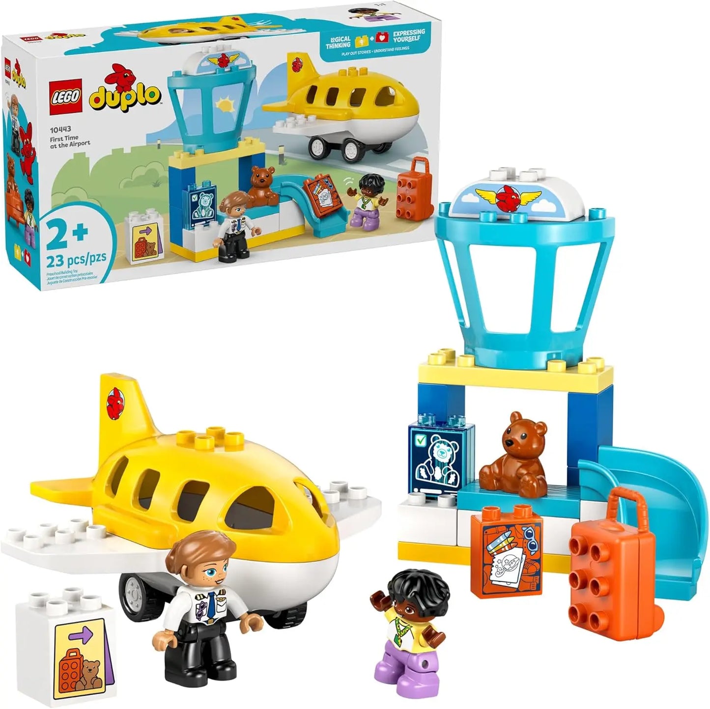 LEGO DUPLO 10443 First Time at the Airport Toddler Building Set