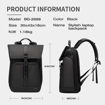 BANGE Anti-Theft Waterproof Laptop Backpack 15.6" – Business & School Bag
