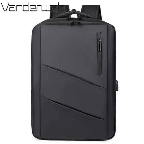 Large Capacity Travel Backpack with USB Charging Port – Water-Resistant Business Bag for Men
