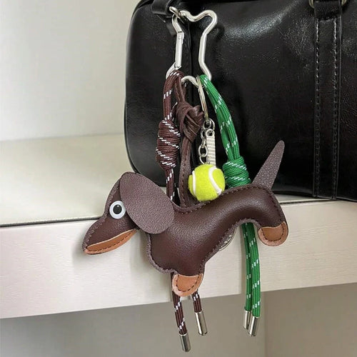 Dachshund Dog Keychain Charm – Cute Bag Accessory