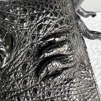 Crocodile Leather Men's Clutch Bag – Envelope Wallet with Card Holder
