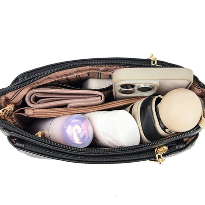 Elegant PU Leather Crossbody Bag – Women's Shoulder Purse