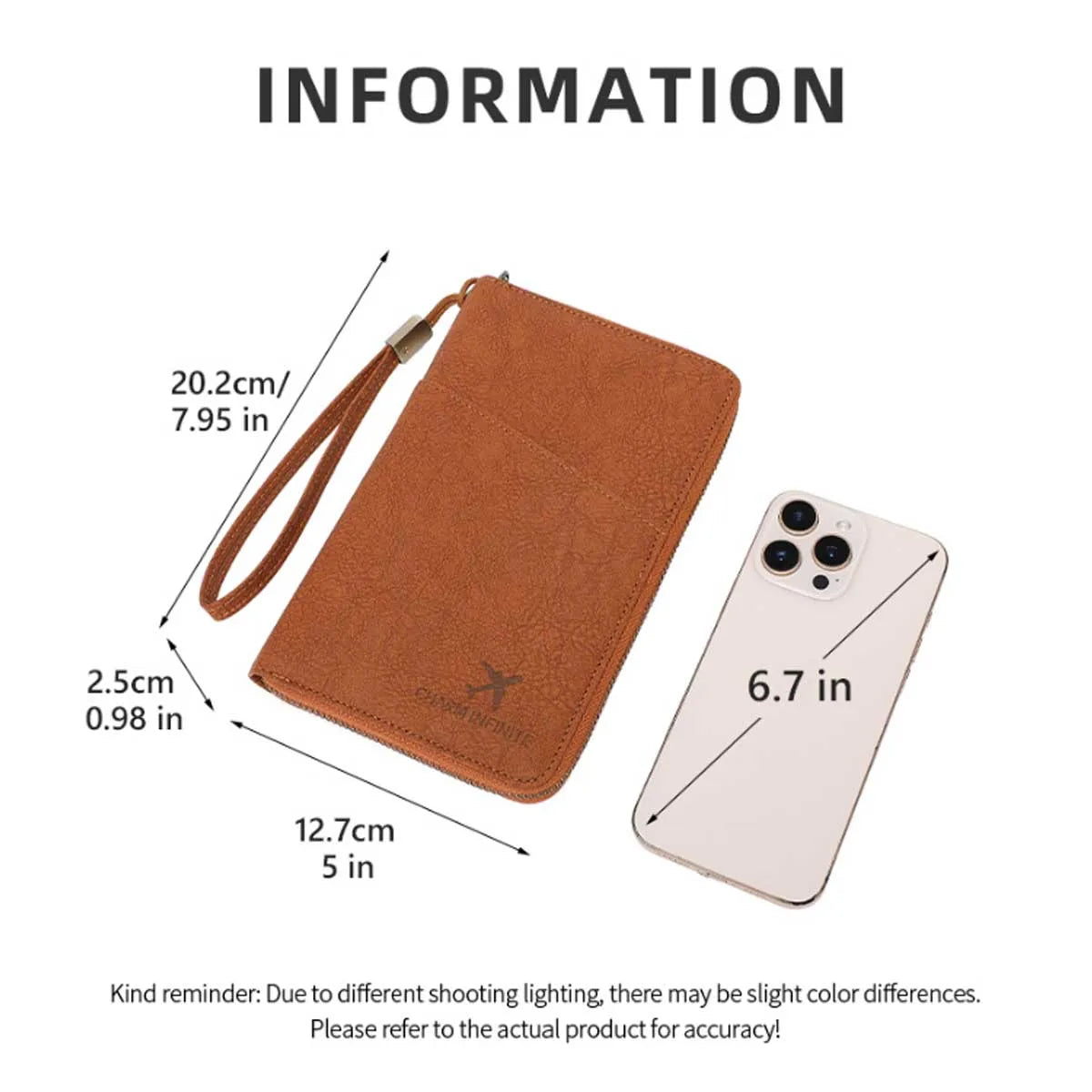 RFID Blocking Passport Wallet & Travel Document Holder
