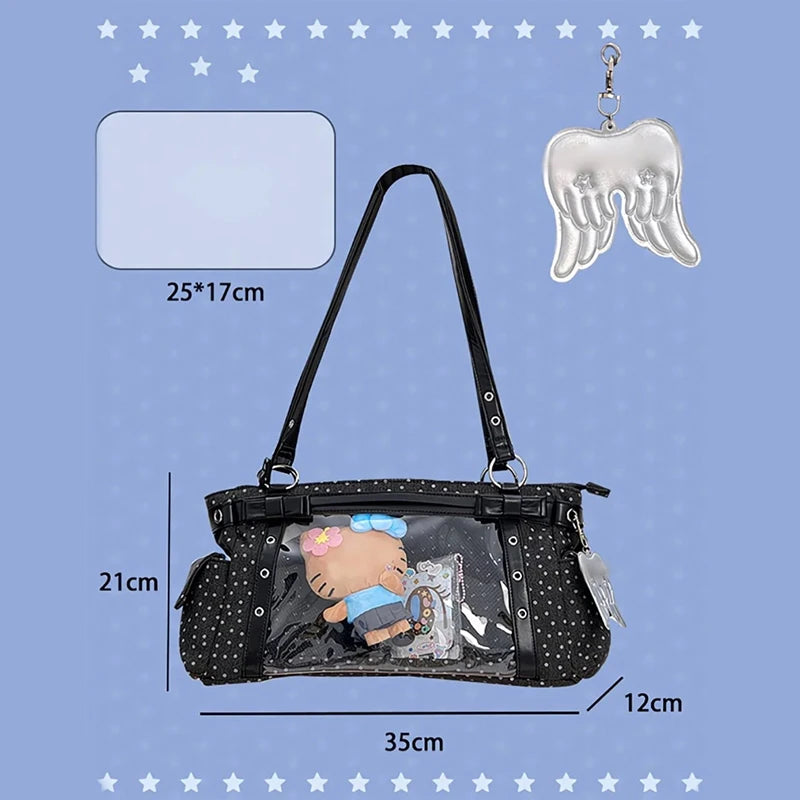 Polka Dot Ita Bag – Japanese Lolita Shoulder Tote
