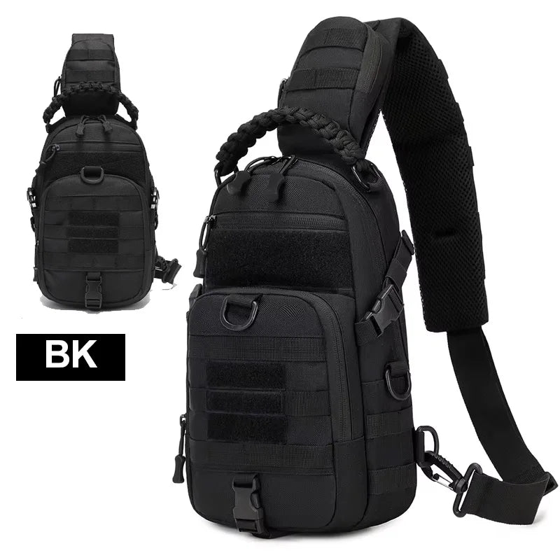 Tactical Sling Chest Bag for Men – MOLLE Shoulder Pack for Hiking & Outdoors