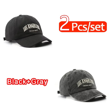 Embroidered Cotton Baseball Cap – Unisex Retro Snapback Hat